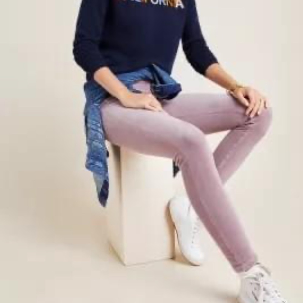 Anthropologie Pilcro and the Letterpress High Rise Corduroy Pants Size 28